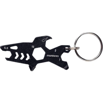 Брелок-мультиинструмент Munkees Tool Shark black (2537-BK)