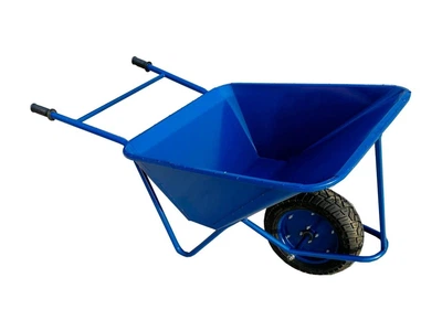 Тачка строительная одноколёсная GardenJoys синяя 250кг