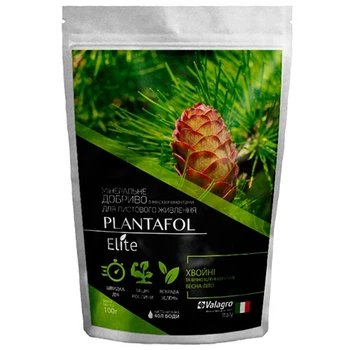 Комплексне мінеральне добриво Plantafol Elite (Плантафол Еліт) для хвойних і вічнозелених, 100г, NPK 20.20.20, Весна-Літо, Valagro