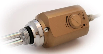 ТЭН у полотенцесушитель Volux RD-10 с ручным регулятором 15-65С, золото (gold) 1200 Вт