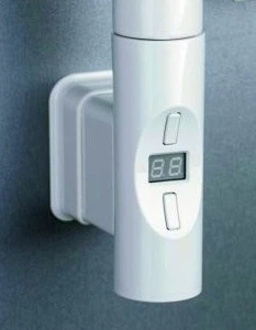 Тэн электрический для полотенцесушителя Heatpol H+E O с скрытым подключением, регулятором, белый (white) 600 Вт