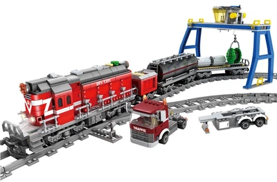Конструктор ZIPP Toys Поезд DF51391 с рельсами