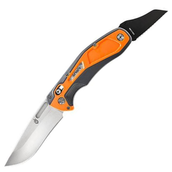 Нож складной, мультитул, Gerber Randy Newberg (длина: 226мм, 2 лезвия), оранжевый
