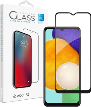 Защитное стекло для смартфона Samsung Galaxy A13/A03/A03 Core/A04/A04S/A04E/A12/M13/M13 5G/M23 5G ACCLAB 9H Black (1283126519017)