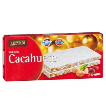 Туррон Hacendado Turron Cacahuete нуга з арахісом 250г