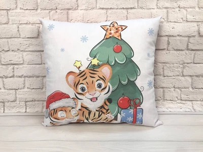Новогодняя подушка Moon Time Тигрёнок 40*40см