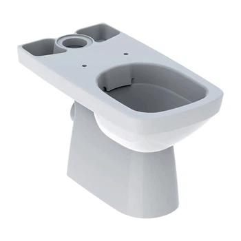Geberit SELNOVA Square підлоговий унітаз Rimfree, воронкоподібний, прямокутний, під бачок зовнішнього монтажу, напівзакрита форма (500.152.01.1)