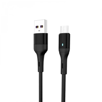 Кабель SkyDolphin S06V LED Smart Power USB-microUSB M/M 1 м, 3 А(DL_15B015B6220C)