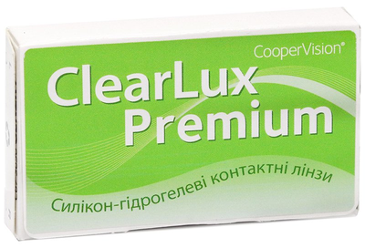 Контактные линзы ClearLux Premium (3 шт) диоптрия -0.75