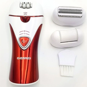 Женская электробритва эпилятор для лица бикини ног Gemei 7002 эпилятор с бритвенной насадкой