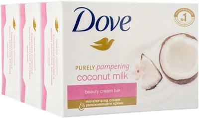 Набор крем-мыла Dove Кокосовое молочко и лепестки жасмина 135 г х 3 шт (4820158264330)