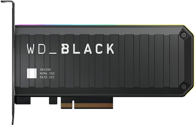 Твердотельный накопитель SSD WD AIC NVMe PCIe 3.0 8x 1TB AN1500 BLACK RGB (WDS100T1X0L)