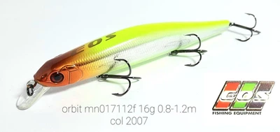 Воблер всплывающий EOS Orbit MN014130SF 26,5 грамм 0,8-1,2 метра цвет 2007, рабочий воблер на щуку