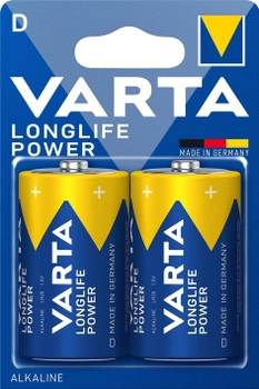 Батарейка Varta Longlife Power D BLI 2 шт (4920121412) (4008496559237)