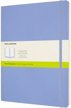 Записная книга Moleskine Classic 19 x 25 см 192 страницы без линовки Голубая мягкая обложка (8056420850963)