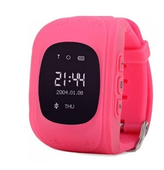 Детские смарт часы Smart Watch Q50 с GPS трекером Розовые