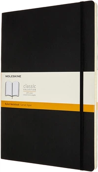 Записная книга Moleskine Classic 21 x 29.7 см в линейку Черная мягкая обложка (8053853602855)