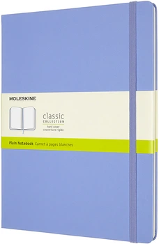 Записная книга Moleskine Classic 19 x 25 см 192 страницы без линовки Голубая (8056420850840)