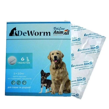 Антигельминтный препарат AnimAll VetLine DeWorm для собак и щенков