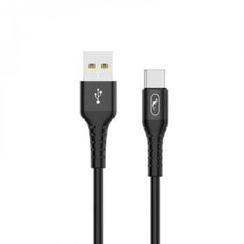 Кабель USB Type-C SkyDolphin S05T TPE Frost Line M/M 1 м – зарядка и передача данных, 3 А(DL_6A7CE6B9E84E)