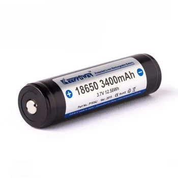 Акумулятор літій-іонний Keeppower 18650 з захистом 3400mAh