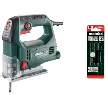 Електролобзик Metabo STEB 65 Quick + Набір полотен Metabo 3 шт. (T101B, T144D, T118A) (UA601030000)