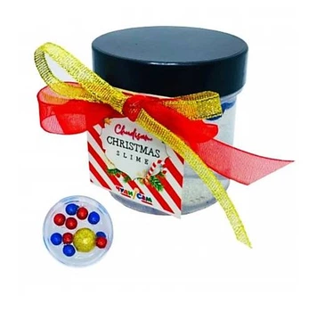 Кристальный слайм "Рождественский" (125 гр) прозрачный ЧудиСам (ML097)