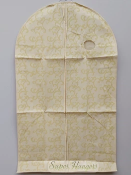 Чохол для зберігання одягу Garment Bag 60 х 100 см флізеліновий на блискавці бежевого кольору з візерунком