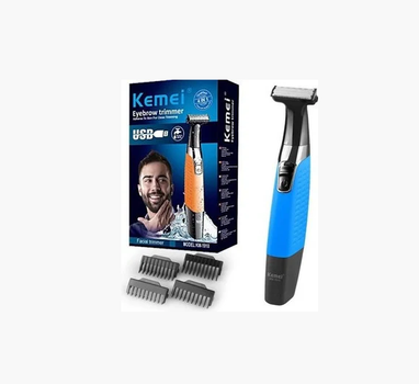 Бритва триммер для мужчин Kemei KM-1910 (USB 5V 1A) 4 насадки