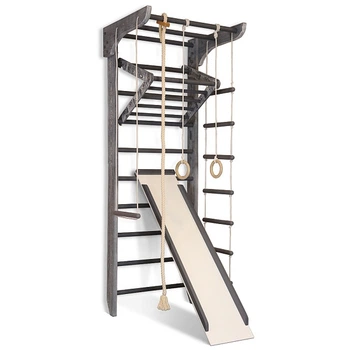 Детский спортивный уголок Baby Sport SB Kinder Loft Сосна 220х80х70 см Серый (3-240)