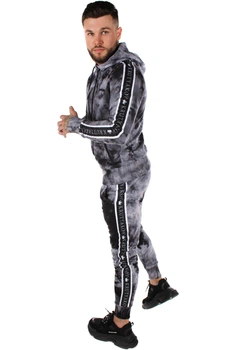 Костюм спортивний чоловічий Krutyakov TIE DYE STRIPE S сірий
