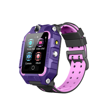 Детские смарт-часы с GPS, SIM-картой, кнопка SOS, 2 Камеры, Влагозащита IP67 Brave T10N Фиолетовые