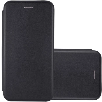 Кожаный чехол-книжка Classy для Xiaomi Redmi Note 10 Pro / 10 Pro Max Черный Без бренда
