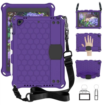 Чехол STR EVA Apple iPad mini 5 с подставкой и ремнём для переноски Purple