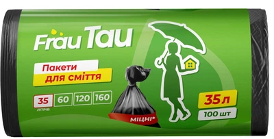 Пакети для сміття Frau Tau 35 л х 100 шт. (4820195508190)