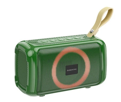 Беспроводная колонка-акустика Borofone Cool Sports BT speaker |BT5.1, TWS, AUX, FM, TF, USB, 4Hours, 5W|green