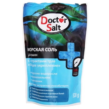 Соль для ванн Doctor Salt с экстрактами трав Общее укрепление 530 г (4820091145338)