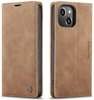 Чохол книжка з магнітом CaseMe для iPhone 13 Brown (24000-30)