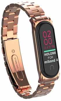 Металевий ремінець Shape для Mi Band 4 / 3 Rose Gold (09786-27)