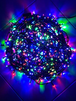 Светодиодная гирлянда рубин 400 LED кристалл 25 метров цветная