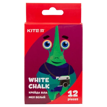 Мел белый круглый Kite Jolliers 12 штук K19-079-12, 40592