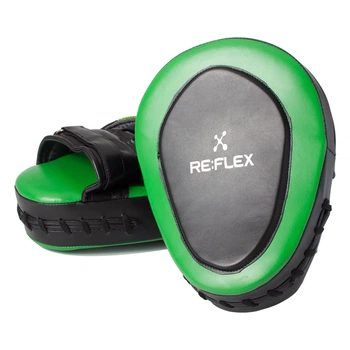 Лапы боксерские RE:FLEX FM-2700 PU Черно-зеленые (00045117)