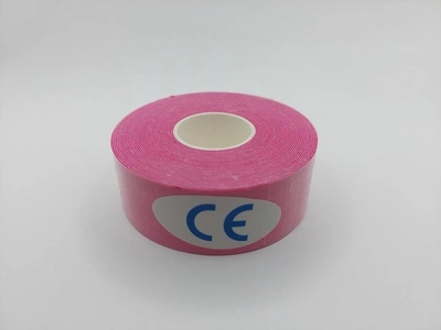 Кинезио тейп Kinesiology tape 2,5 см х 5 м розовый