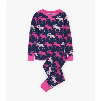 Піжама Hatley Cottage Moose 2A малиновий 92см (PJAWIMO334)