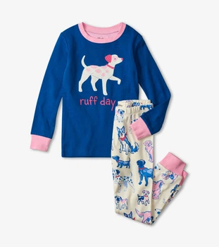 Піжама Hatley Pink Pups 10A синій 140см (F21SBK204)
