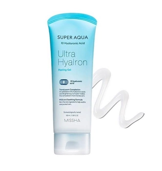 Пилинг-гель для очищения кожи с гиалуроновой кислотой Missha Super Aqua Ultra Hyalron Peeling Gel 100 мл (8809643520126)