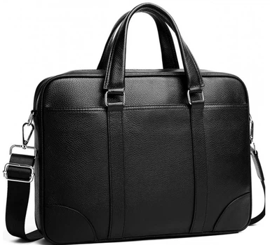 Сумка для документов и ноутбука 39x28x7 / офисный портфель для мужчины, черный