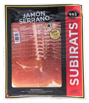 Хамон Subirats JAMON SERRANO нарезка, 250