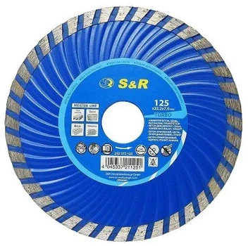 Круг алмазный отрезной S&R Meister Turbo 125x22.2 (252372125)