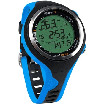 Декомпрессиметр для подводной охоты Mares Smart Apnea (чёрно-синий) (424153.BKBL)